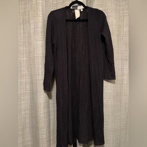 Blu Pepper Black Knit Cardigan